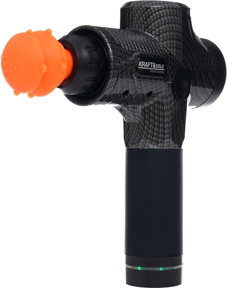 Masážní pistole KRAFT&DELE KD3082, 125 W, LCD displej, 7 hlavic