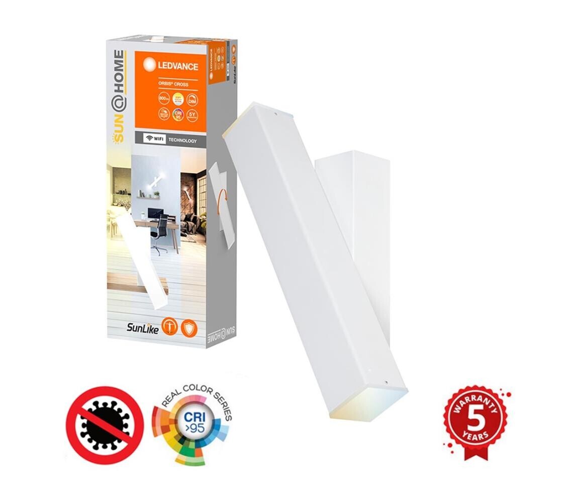 Ledvance - LED Stmívatelné nástěnné svítidlo SUN@HOME CROSS 2xLED/6W/230V Wi-Fi 4058075575936