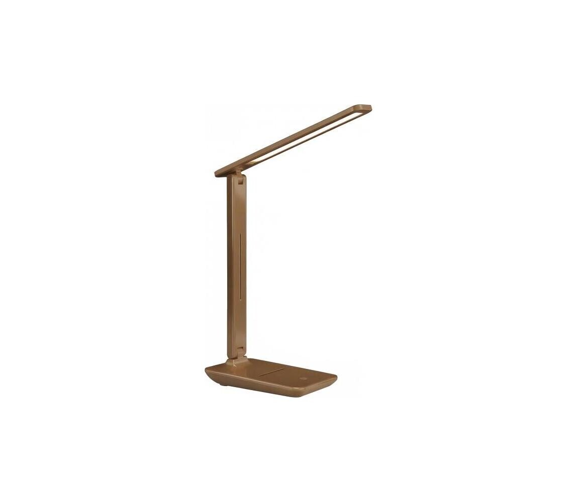 LED Stmívatelná stolní lampa NOBLITE N LED/7W/230V 3000/4000/6500K hnědá 005006