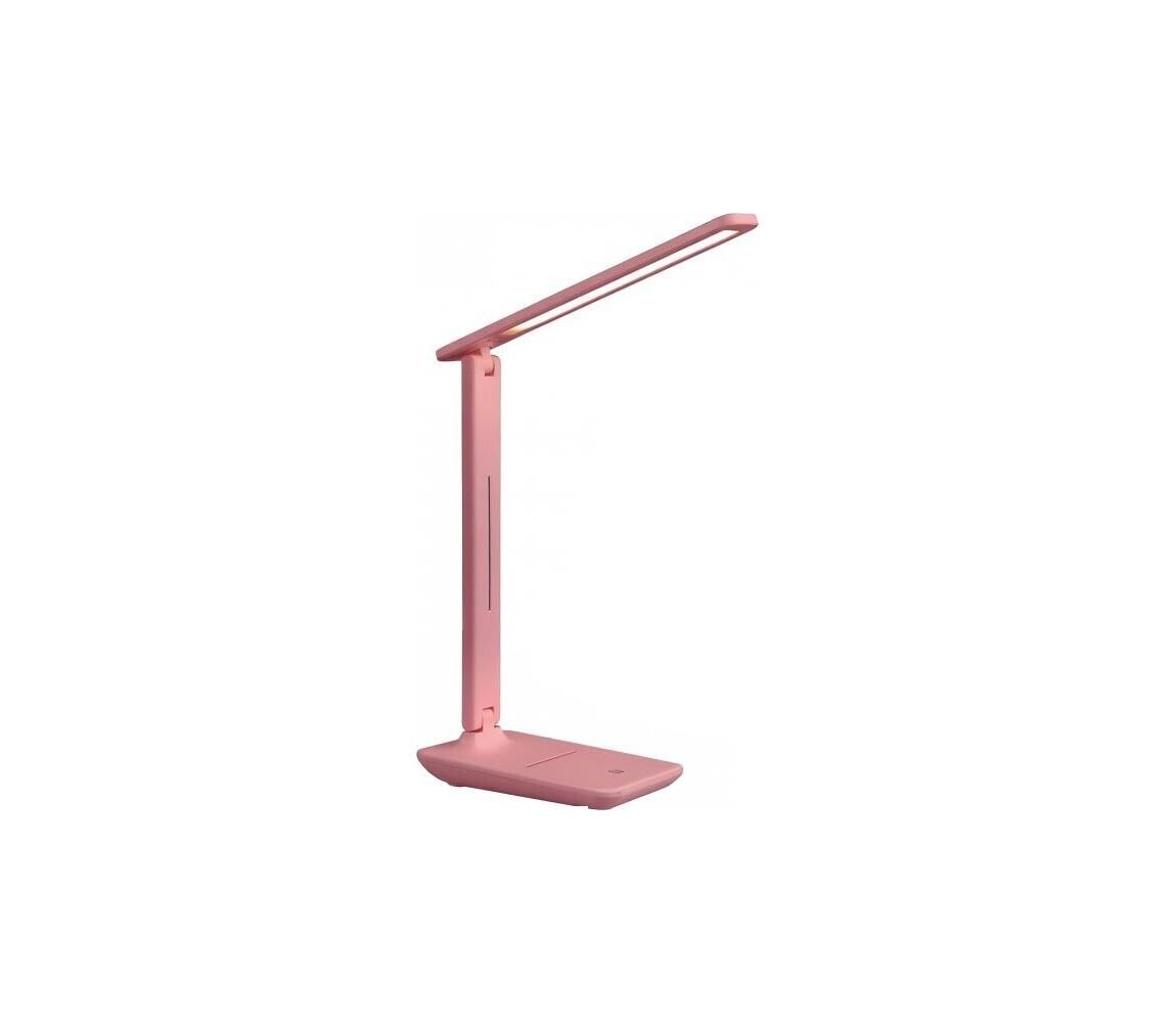 LED Stmívatelná stolní lampa NOBLITE N LED/7W/230V 3000/4000/6500K růžová 005008