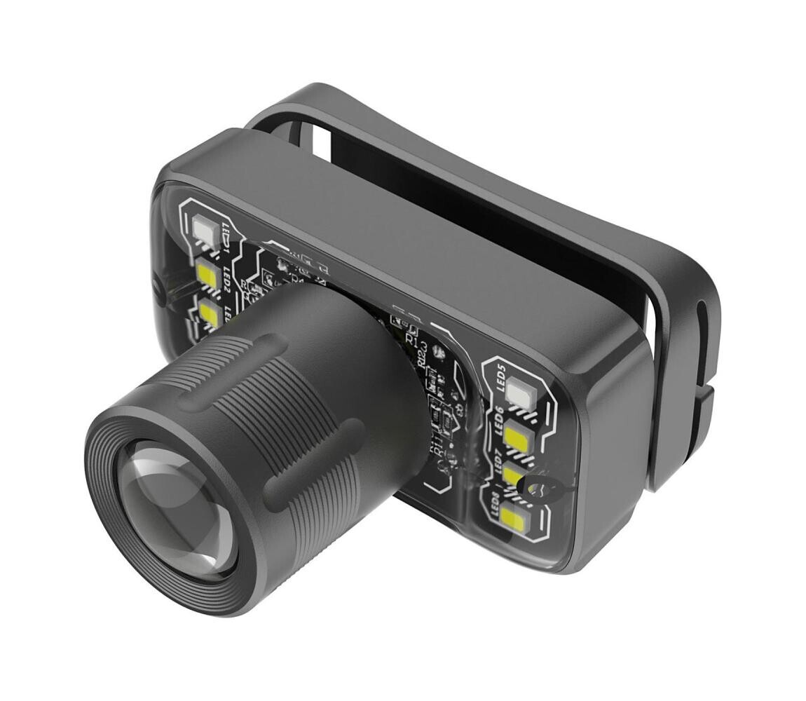 LED Stmívatelná nabíjecí čelovka LED/2,1W/5V 500 mAh PHL2922