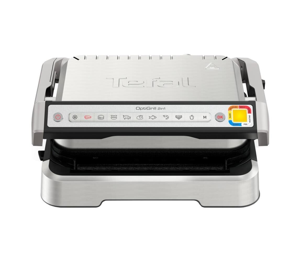 Tefal - Kontaktní gril OPTIGRILL 2v1 2100W/230V nerez GC773D30