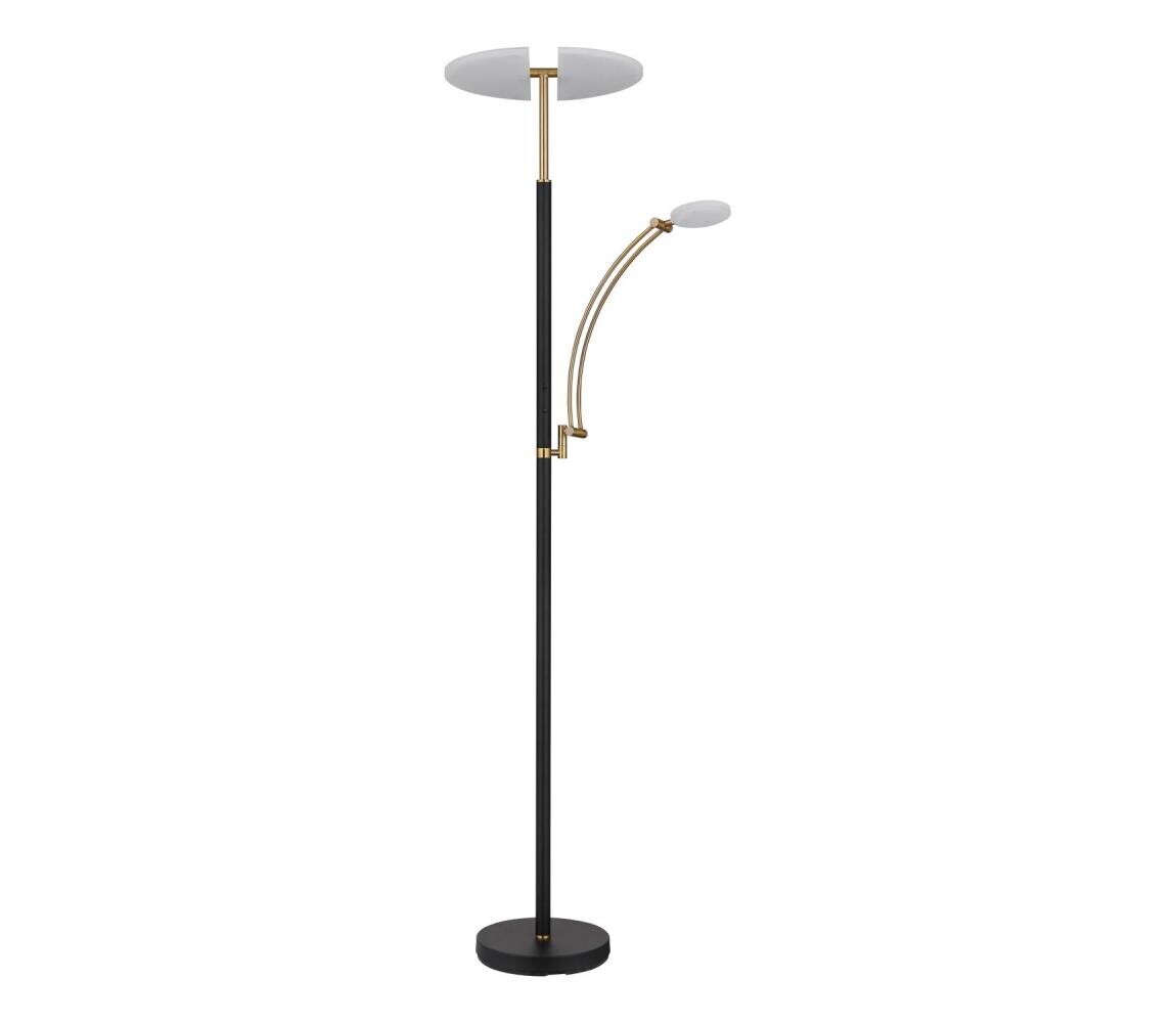 Globo 58909B - LED Stmívatelná stojací lampa TIRANA 40W/230V + 5,5W černá 58909B