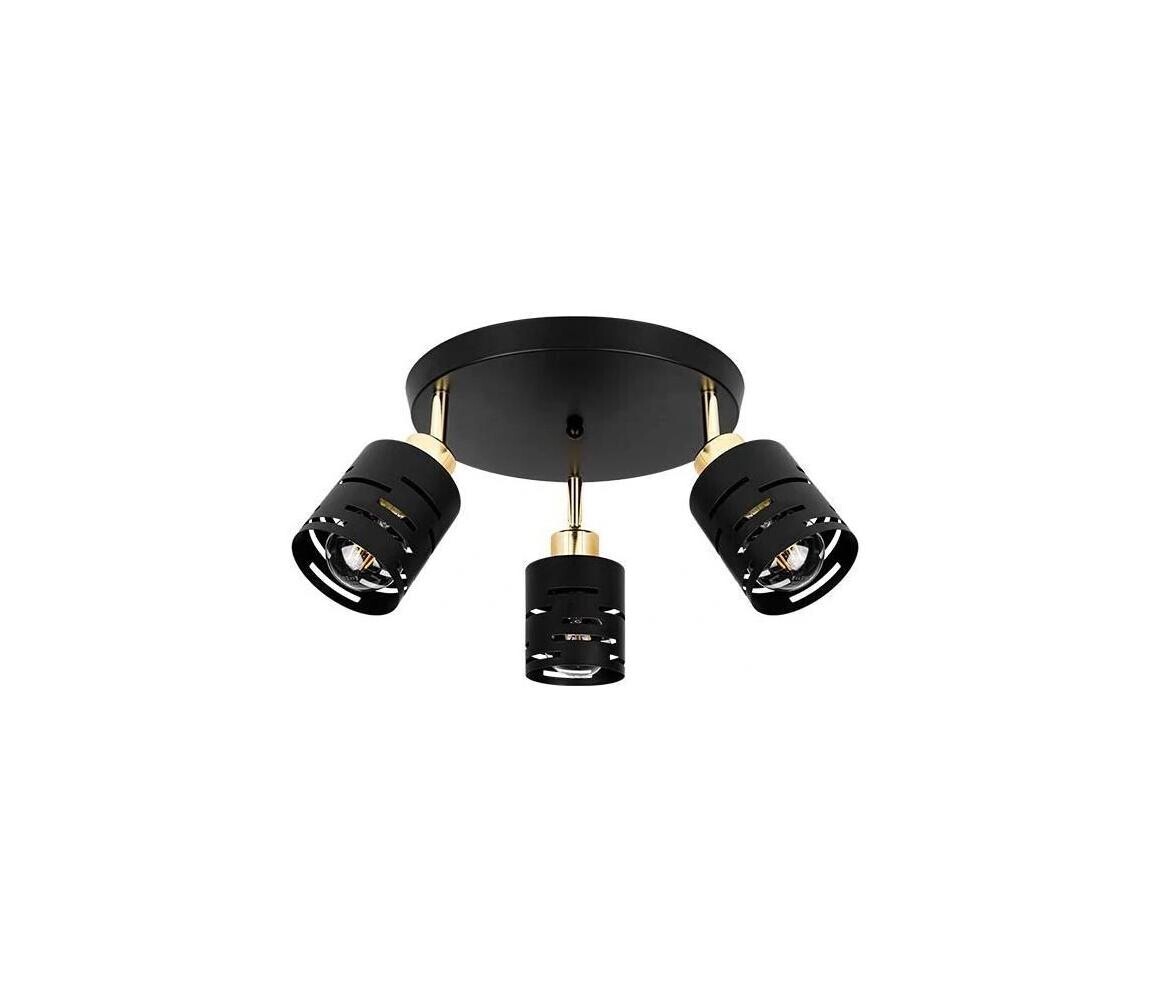 Bodové svítidlo ELEN 3xE27/35W/230V černá/zlatá ELEN CEILING LIGHT 3 BLACK