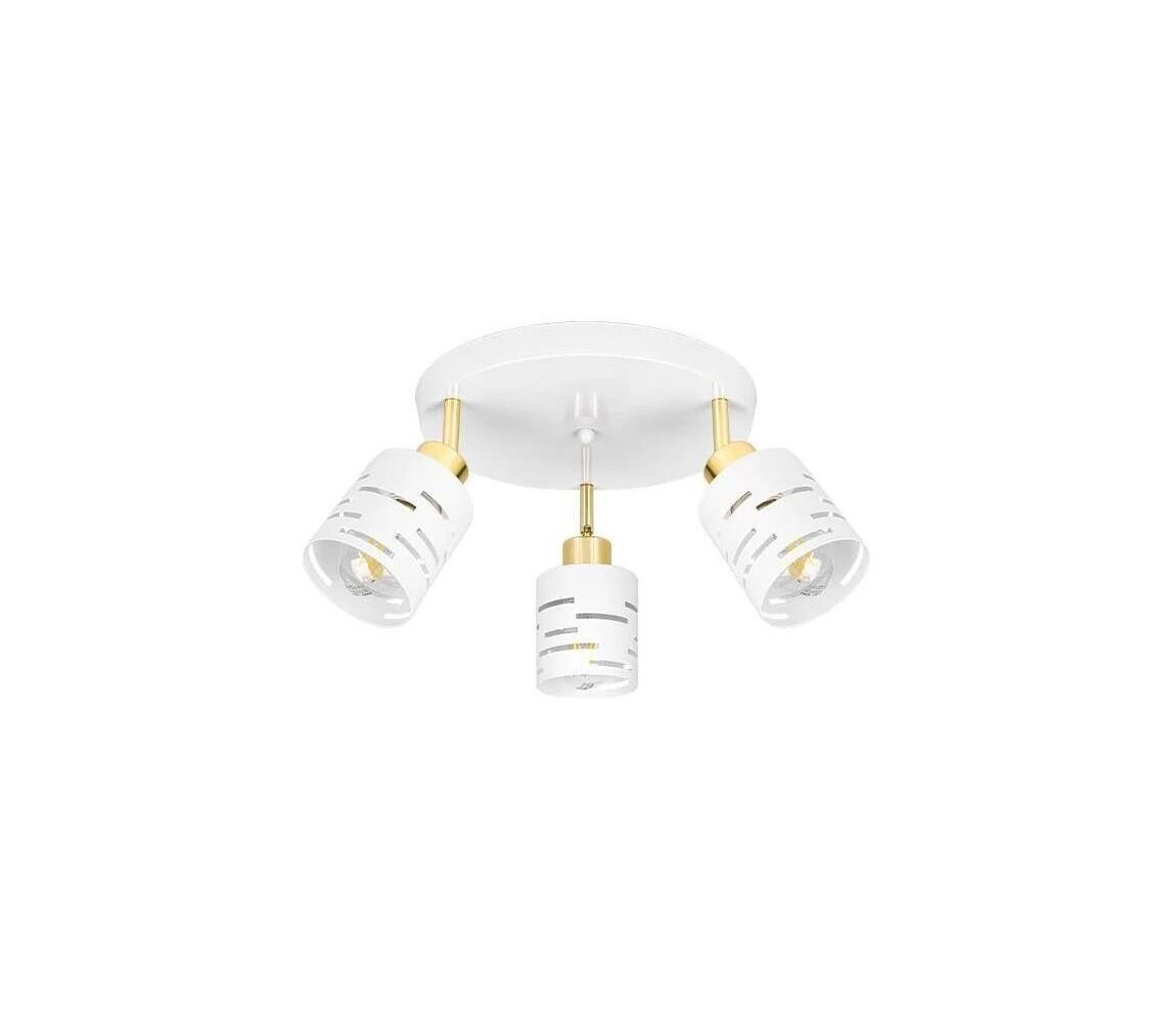 Bodové svítidlo ELEN 3xE27/35W/230V bílá/zlatá ELEN CEILING LIGHT 3 WHITE