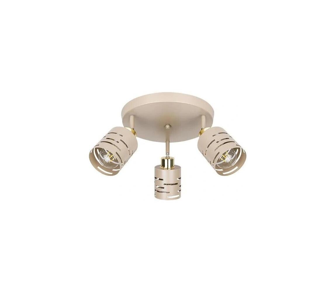 Bodové svítidlo ELEN 3xE27/35W/230V béžová/zlatá ELEN CEILING LIGHT 3 BEIGE