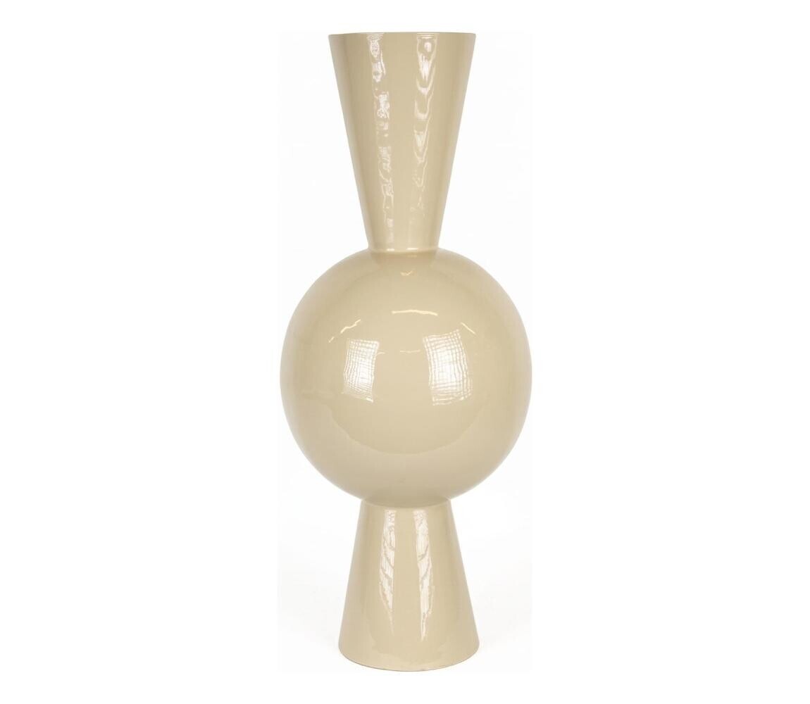 Eurolamp Kovová váza 60x25 cm béžová 752-22052