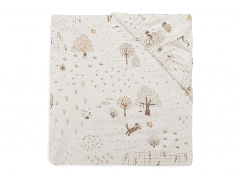 Jollein Prostěradlo napínací 140/150 x 70/75 cm Tiny Park