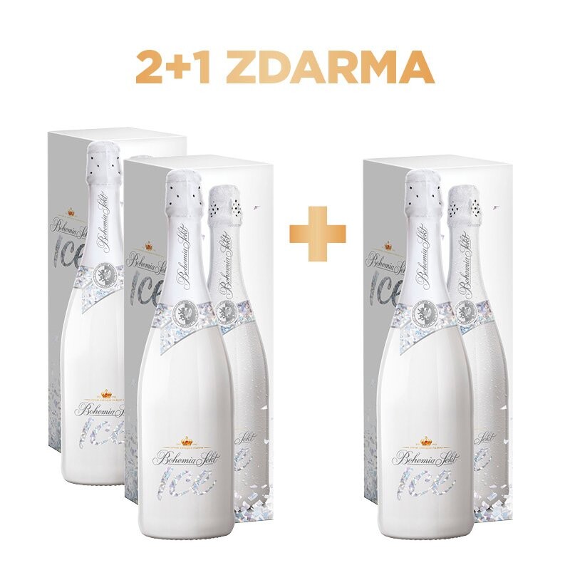 Bohemia Sekt ICE dárkové balení 2+1 zdarma