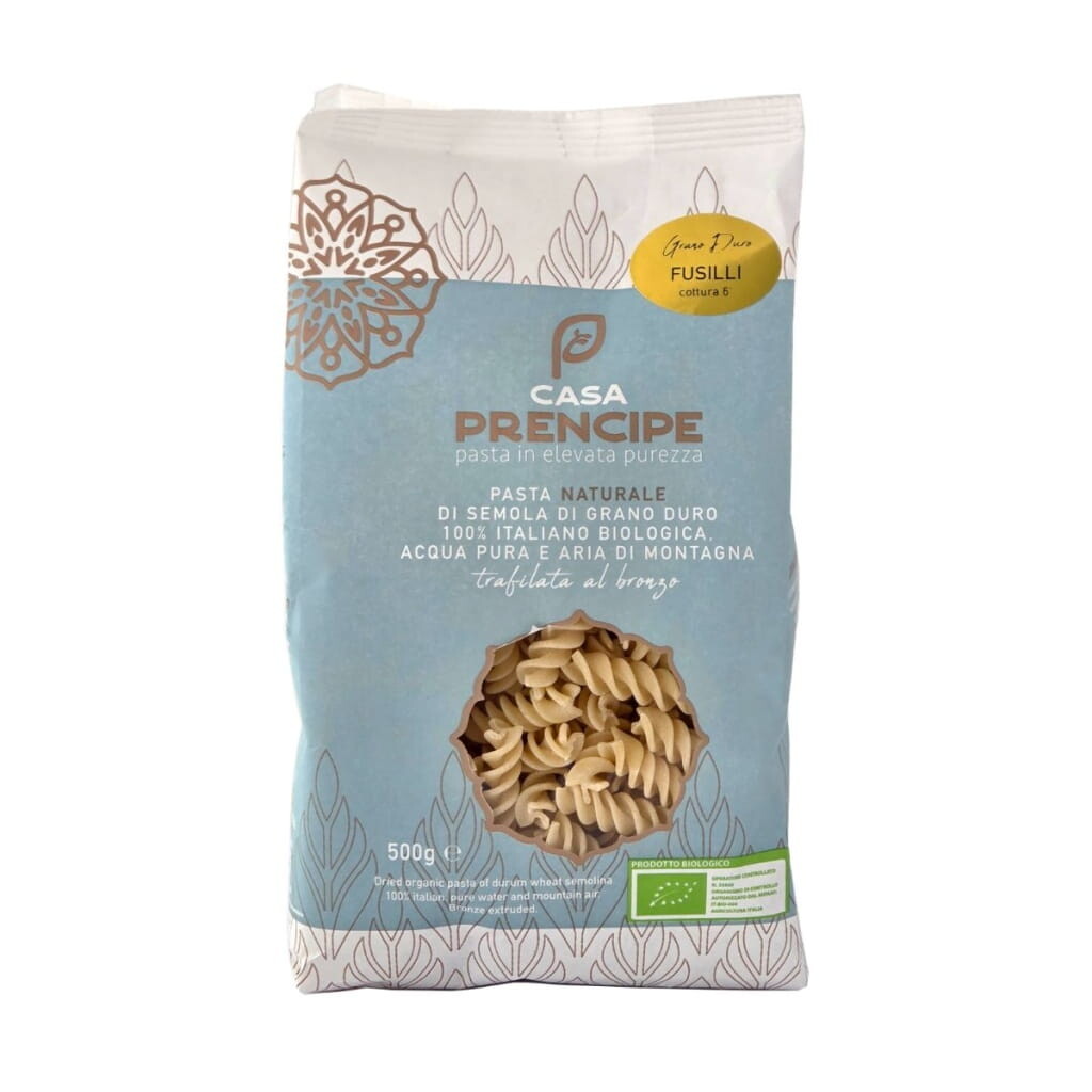 Italské BIO těstoviny FUSILLI 500 g Casa Prencipe