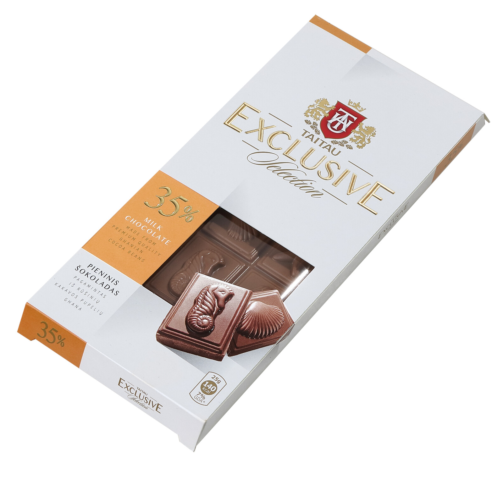Taitau Exclusive Selection Mléčná čokoláda 35% 100 g DMT 06/2026