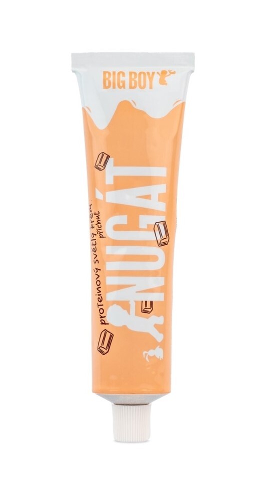 BIG BOY Tuba Protein Kremo White Nougat - Světlý proteinový krém 75 g DMT 07/2026
