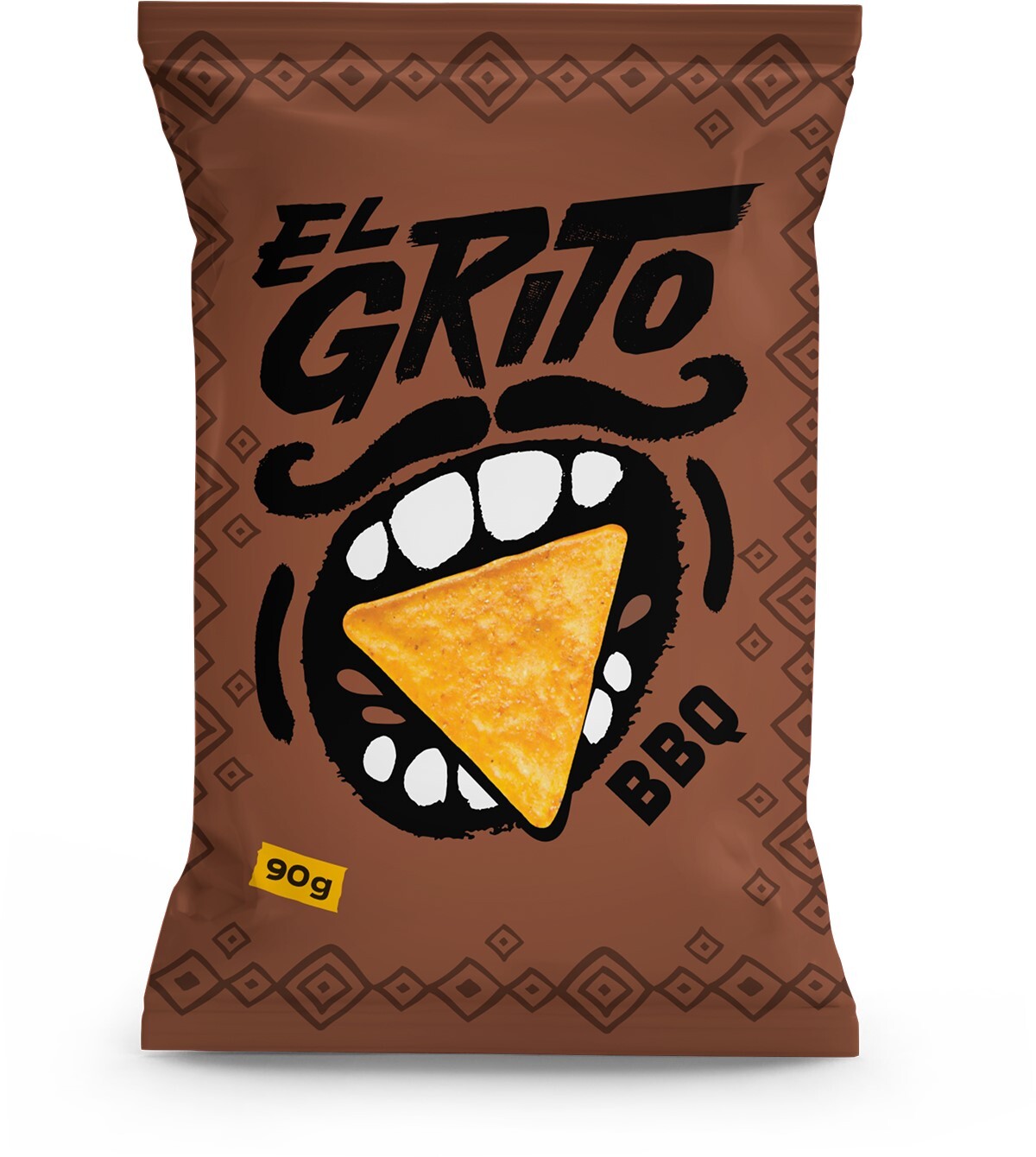EL GRITO Kukuřičné tortilla chipsy s příchutí barbecue 90 g DMT 07/2026