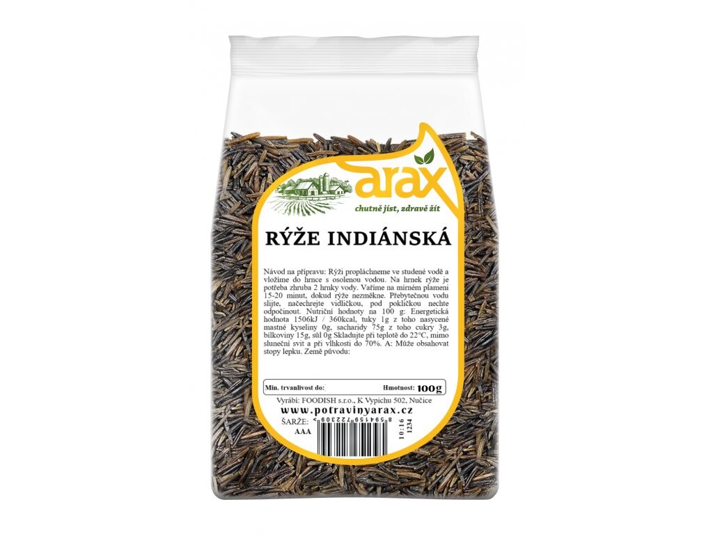 ARAX Rýže indiánská 100 g DMT 07/2026