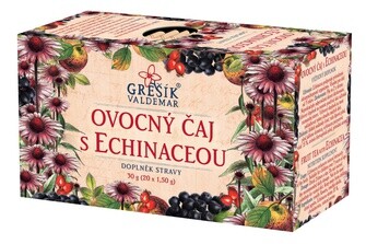 GREŠÍK Ovocný čaj s echinaceou 20 n.s. Ovocný čaj DMT 08/2026
