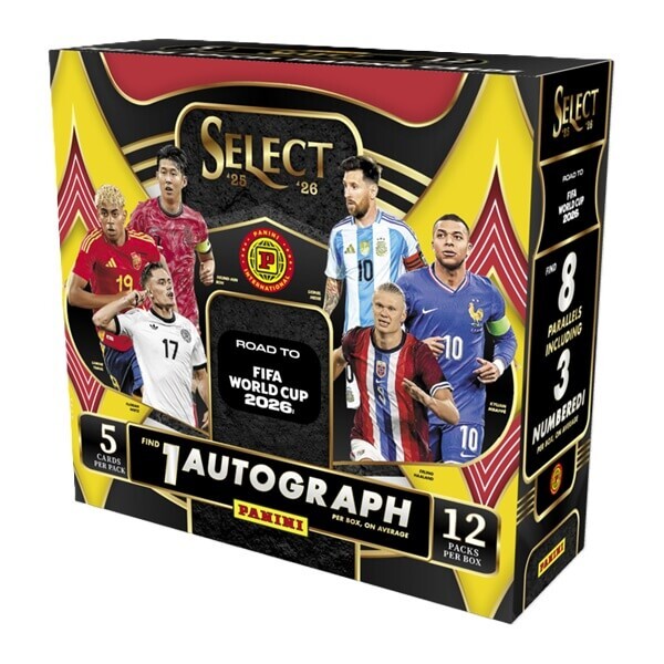 2025/2026 Panini Select Road to FIFA World Cup Hobby International Box - fotbalové karty