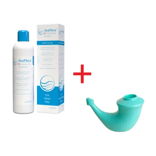 ActiMaris Sensitiv roztok 300 ml + Konvička na výplach nosu – pro děti