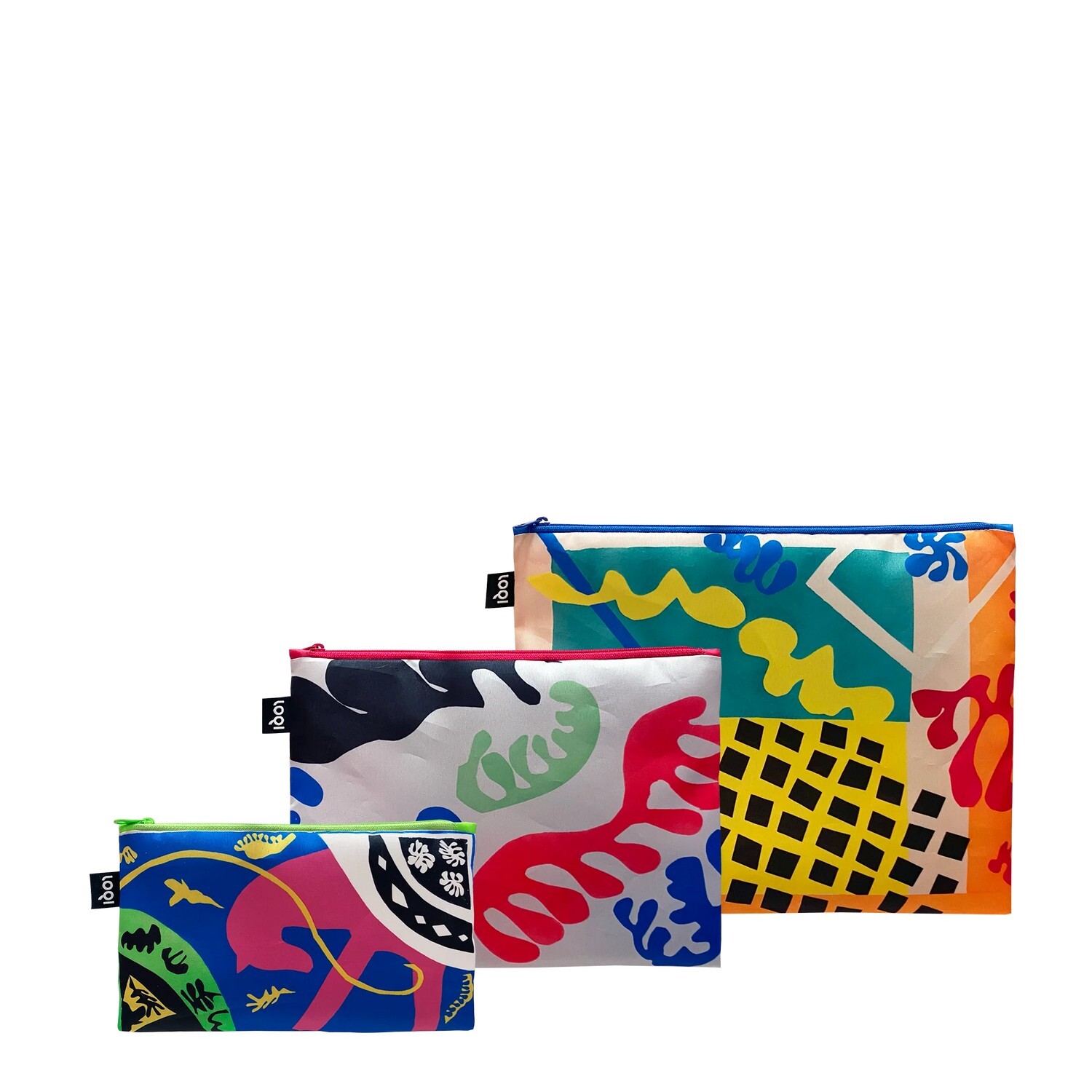 Taštičky na zip 3 ks LOQI HENRI MATISSE The Codomas, Jazz, The Horse