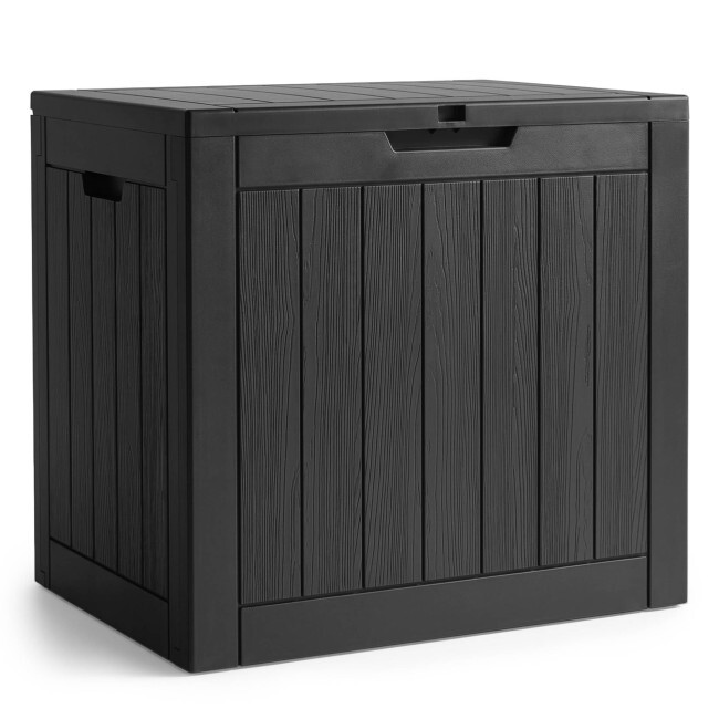 Zahradní úložný box černý 117 L