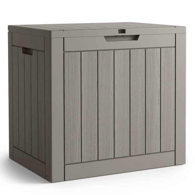 Zahradní úložný box šedý 117 L