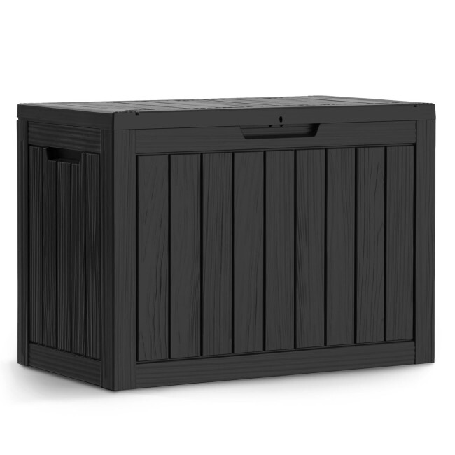 Zahradní úložný box černý 170 L