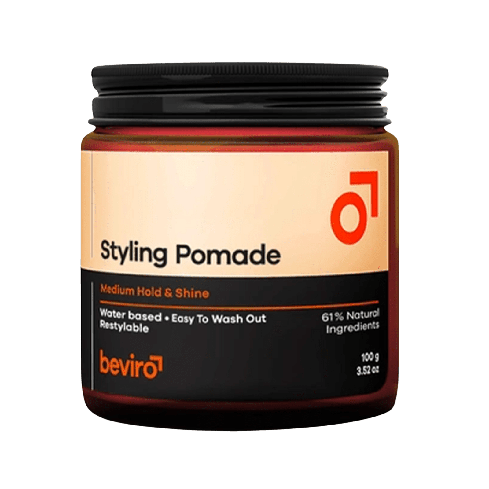BEVIRO Styling Pomade Medium Hold & Shine 100 g