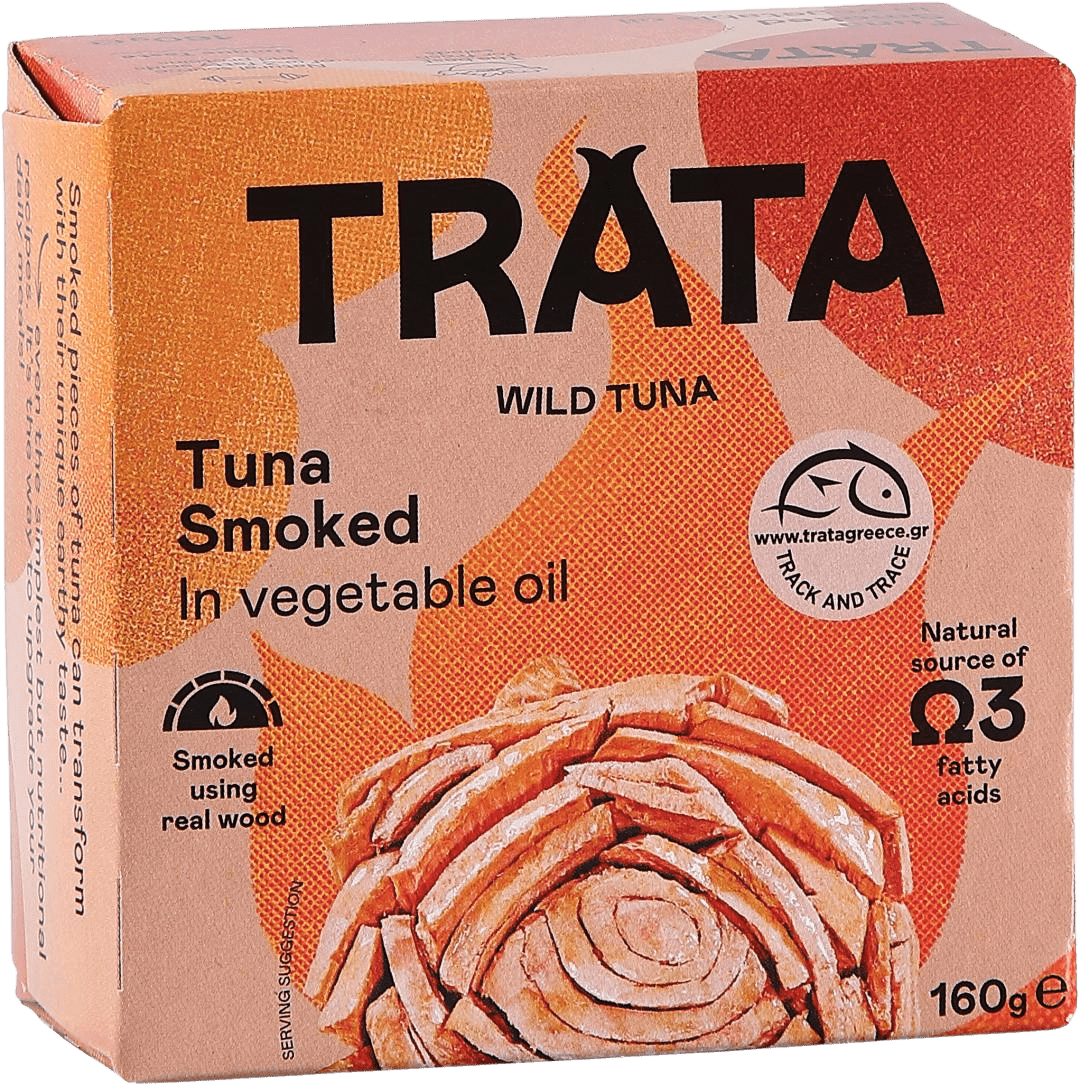 TRATA Tuňák uzený v rostlinném oleji 160 g