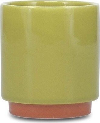 Zelený/oranžový kameninový šálek 130 ml Duo – ONA