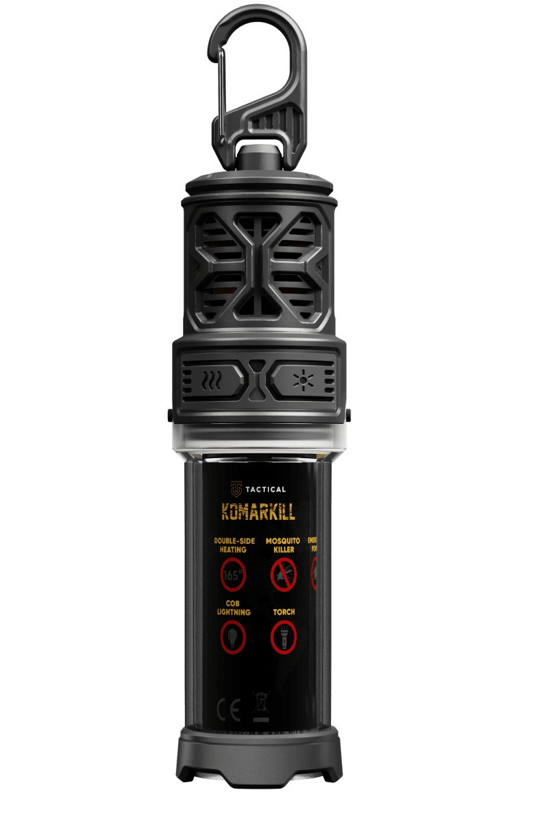 Powerbanka a odpuzovač komárů s LED lucernou a Tactical KomarKill