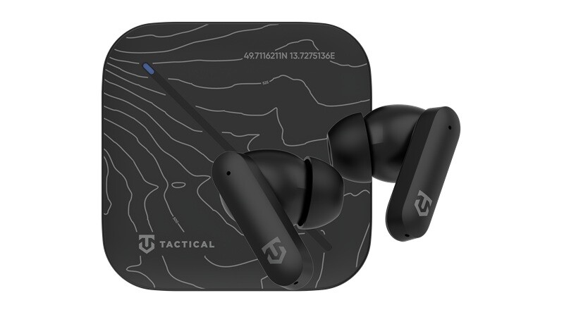 Bezdrátová sluchátka Tactical StrikePods Bahna CrudeOil černá