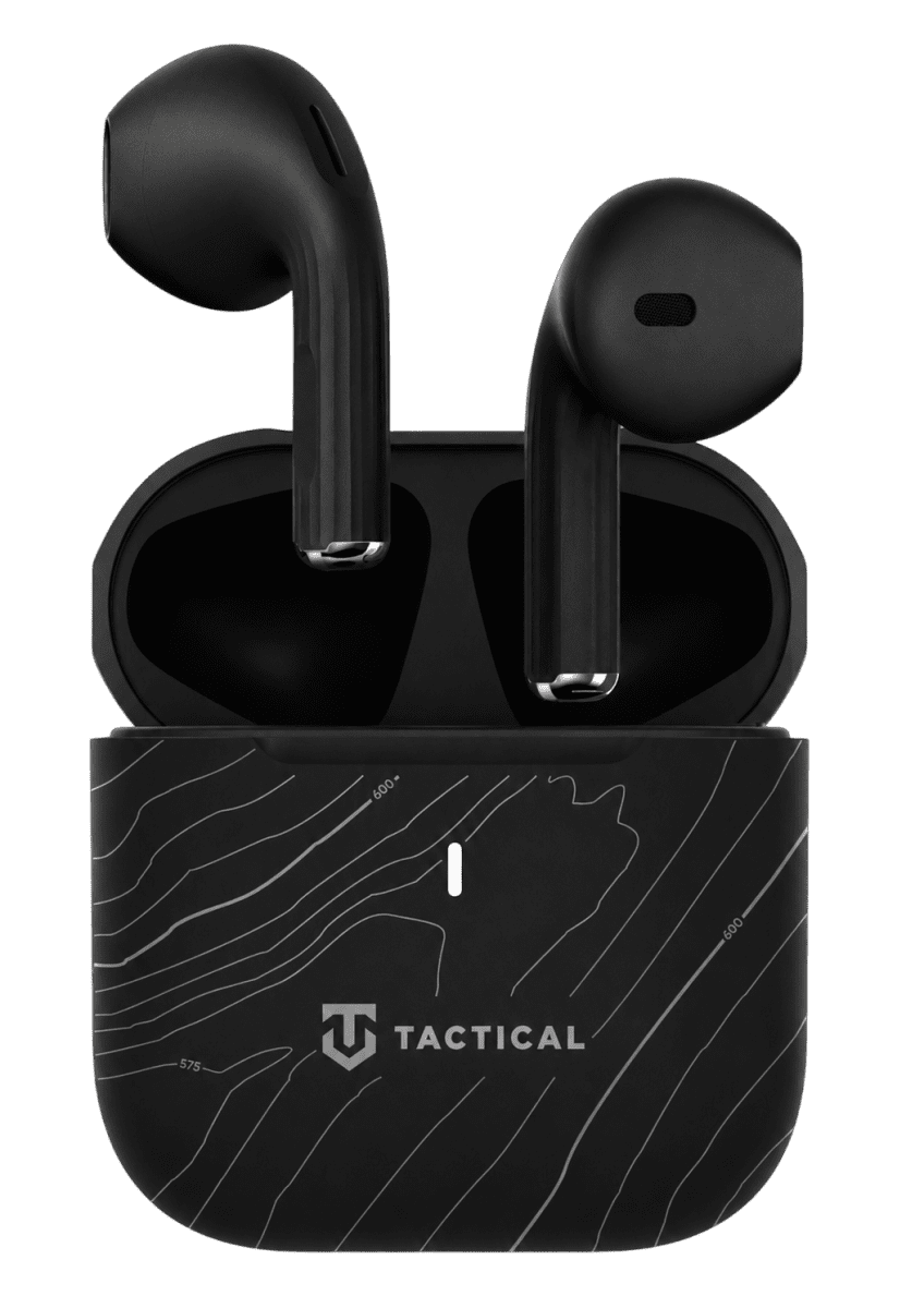 Bezdrátová sluchátka Tactical StrikePods Bug 2.0 CrudeOil černá