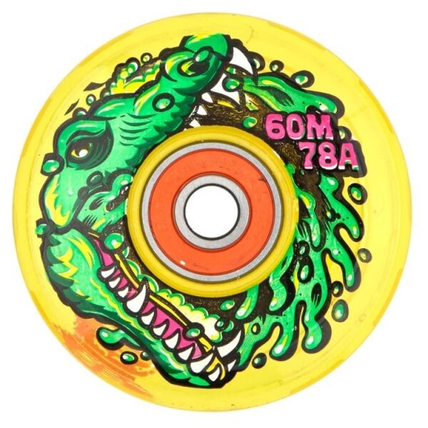 Sk8 Kola Slime Balls Gator Swamp Spew Li - Žlutá - 60Mm/78A