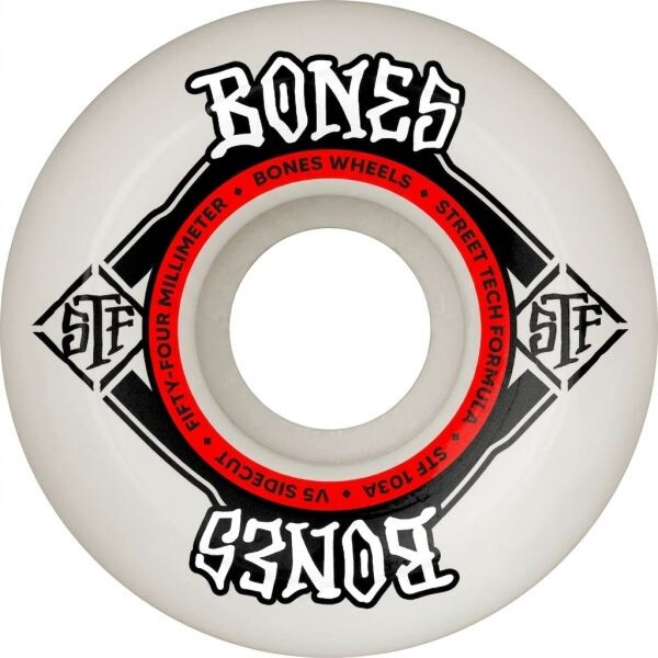 Sk8 Kola Bones Stf Sidecut V5 Street Tec - Bílá - 54Mm/103A
