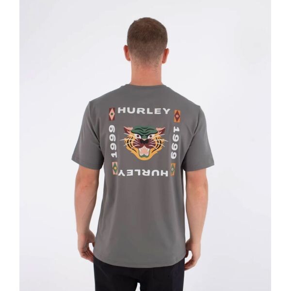 Lycra Hurley Bolud S/S - Šedá - L