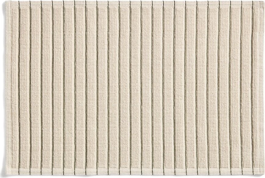 Zelená/béžová textilní koupelnová předložka 50x80 cm Merade – Kave Home