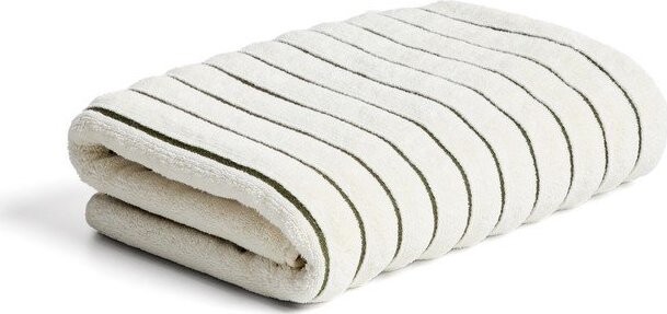 Zelená/béžová froté bavlněná osuška 70x140 cm Dorane – Kave Home