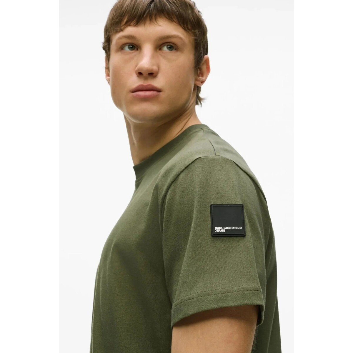 Karl Lagerfeld  A3m17003 Klj Reg Rubber Patch Tee  Zelená