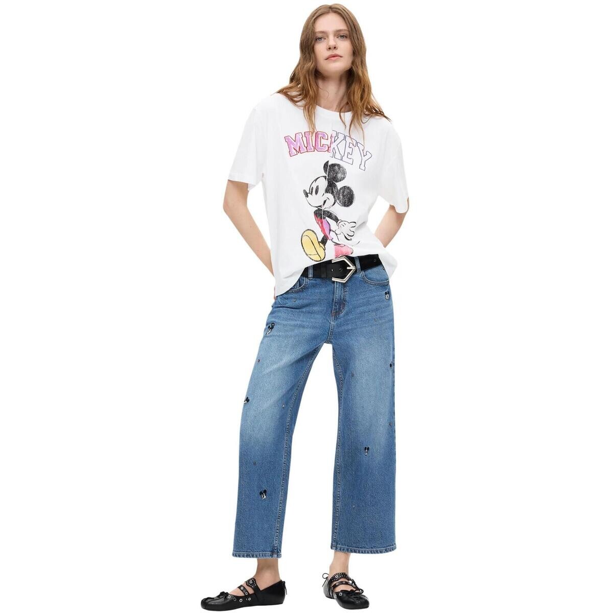 Desigual  DENIM_MICKEYM 26WWDD09  Modrá