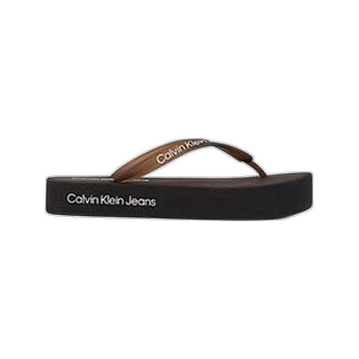 Calvin Klein Jeans  Sandales  Flatform Logo semelle en TPU  Černá