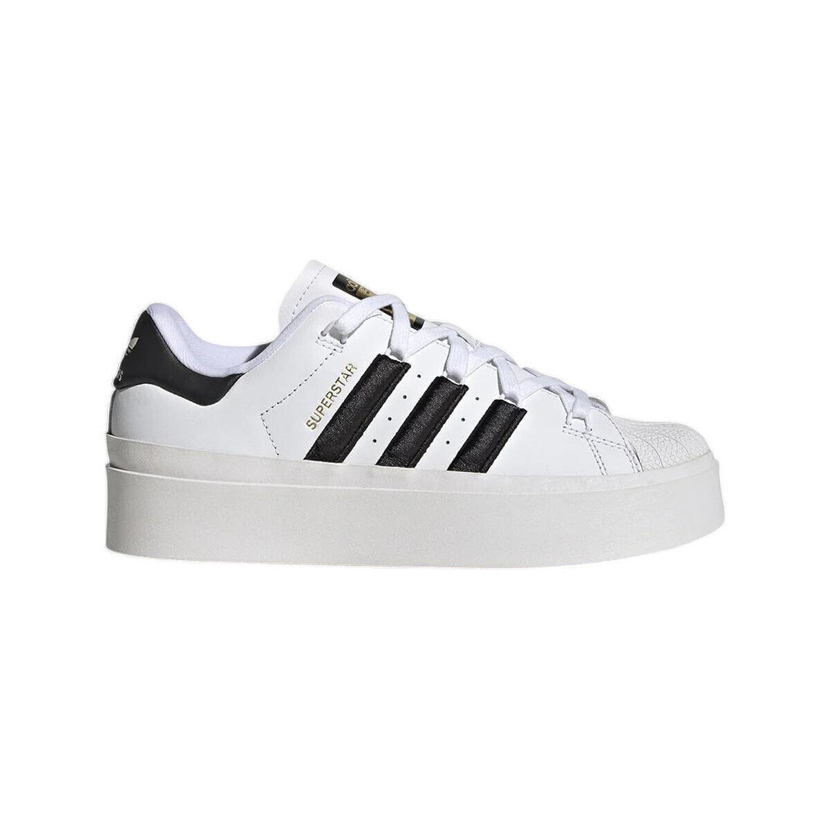 adidas  Baskets  Superstar Bonega cuir enduit  Bílá