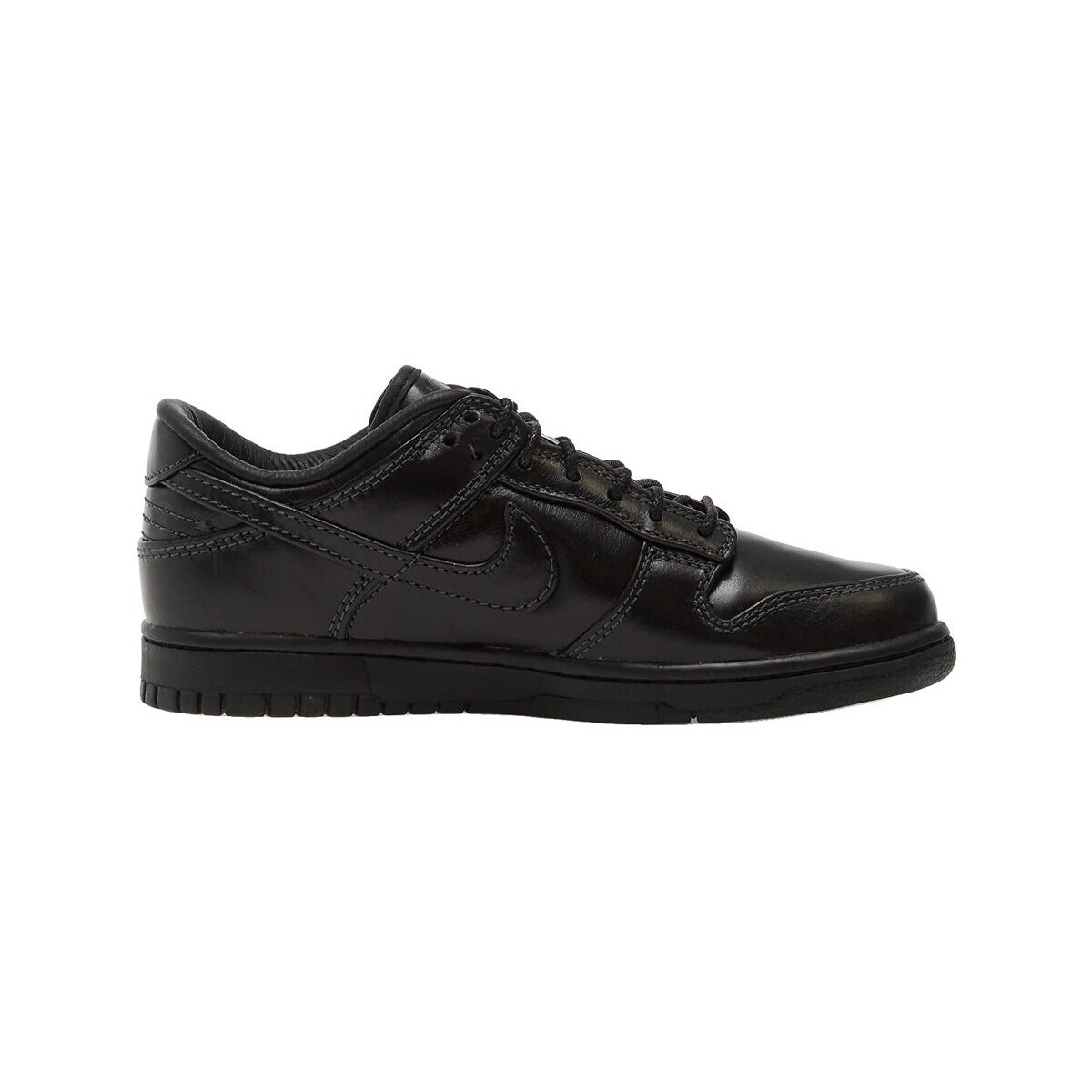 Nike  Baskets  dunk low retro premium cuir  Černá