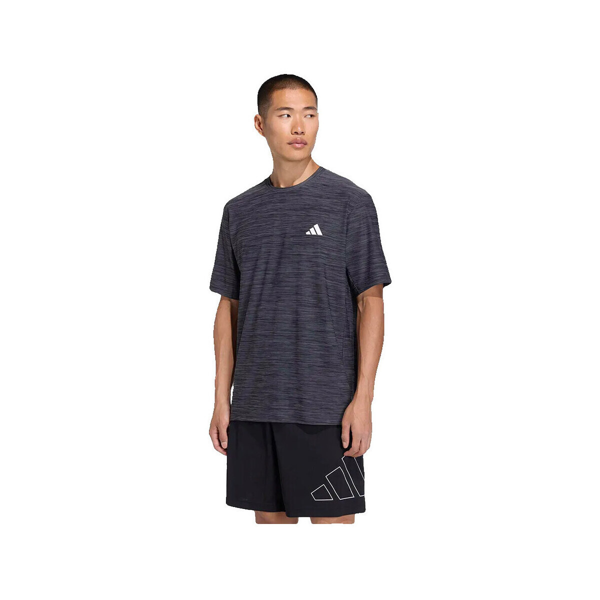adidas  T-shirt  Workout Essentials Flex chiné  Černá