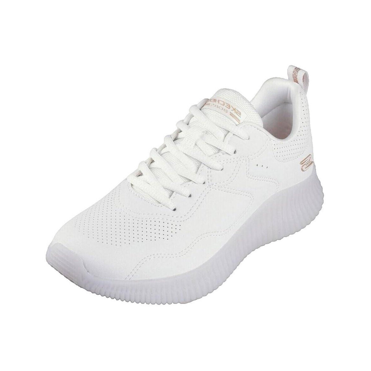 Skechers  Baskets  Bobs Geo How Marvelous cuir écologique  Bílá