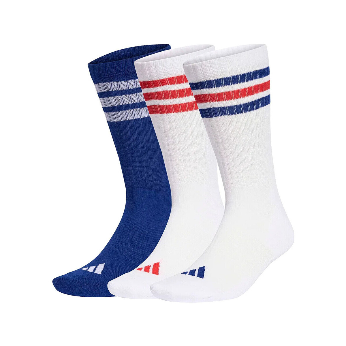 adidas  Chaussettes  3 Stripes Cushioned coton  Modrá