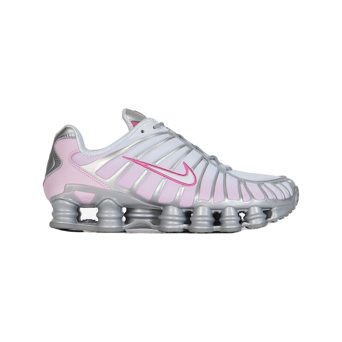 Nike  Baskets  shox tl Pink Foam maille respirante  Růžová