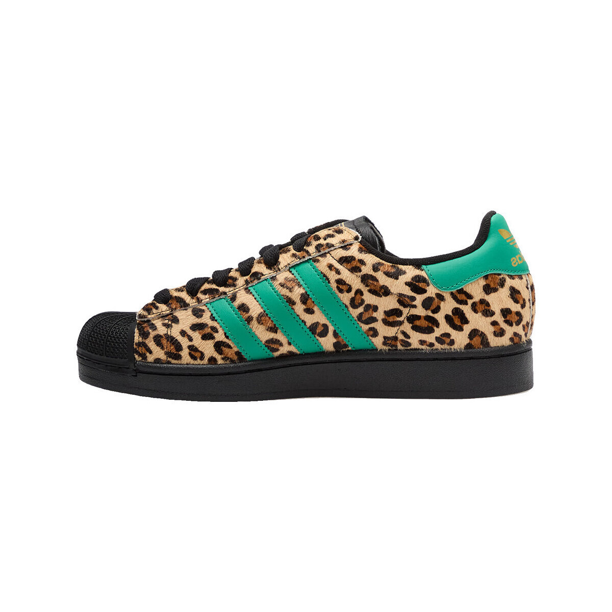 adidas  Baskets  superstar ii imprimé léopard  Černá