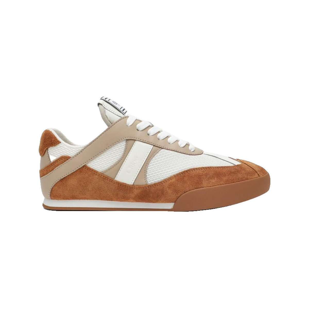 Chloe  Baskets Chloé Sneakers Élégantes cuir lisse brun  Hnědá