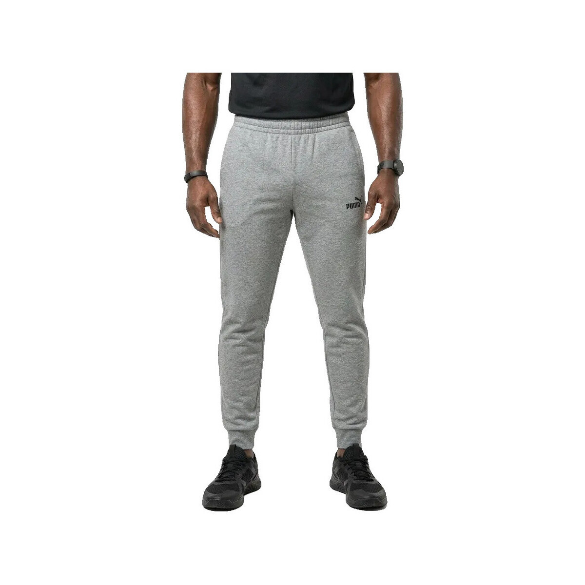 Puma  Pantalons de survêtement  Ess N1 Logo slim en gris  Šedá