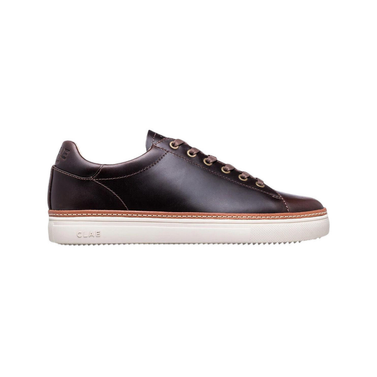 Clae  Baskets  Bradley Welt cuir huilé  Hnědá