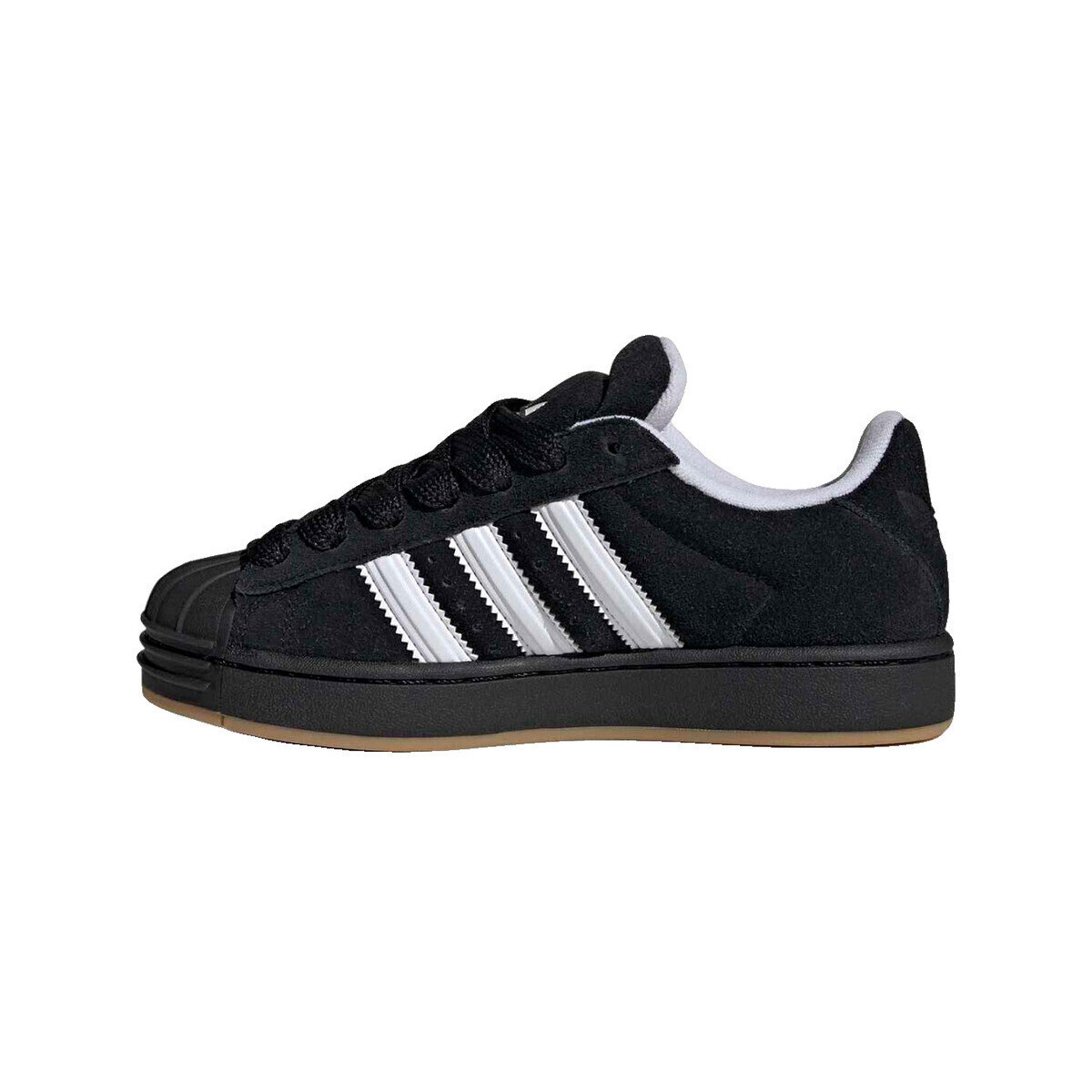 adidas  Baskets  superstar st cuir  Černá